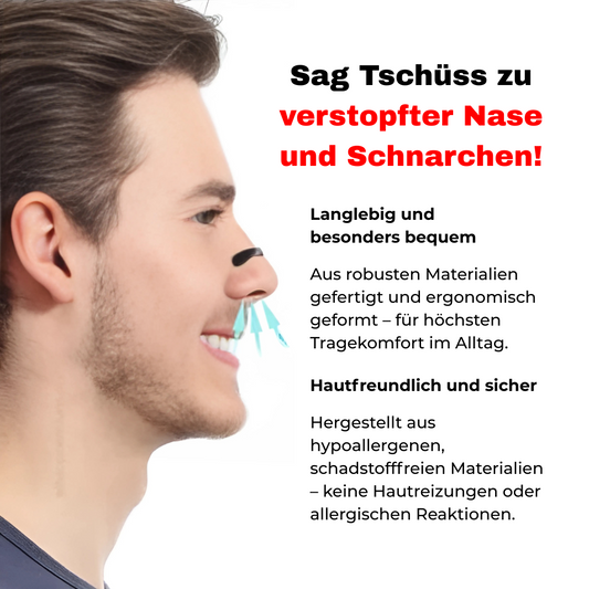 Anti-Schnarch Nasenstreifen mit Magneten